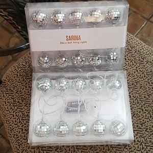 Sarina string disco ball lights set of 2